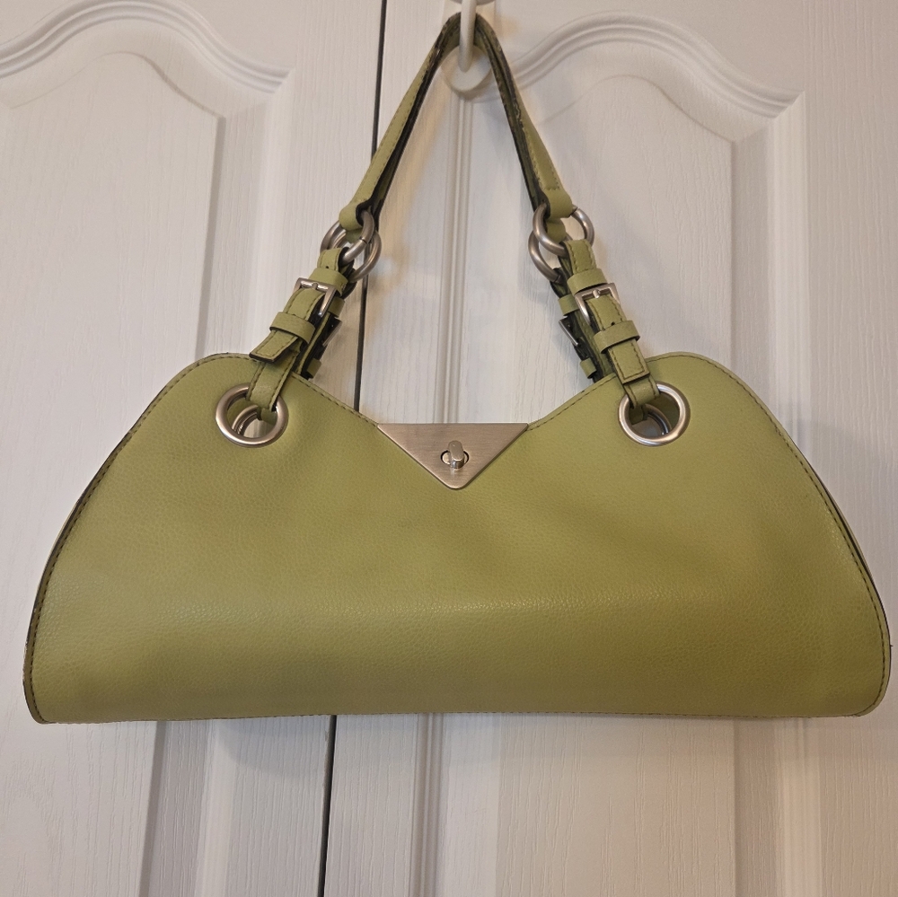 Stylish Green Leather Handbag